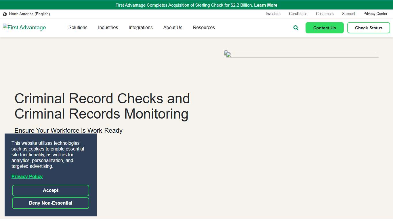 Criminal Record Background Check & Monitoring | First Advantage